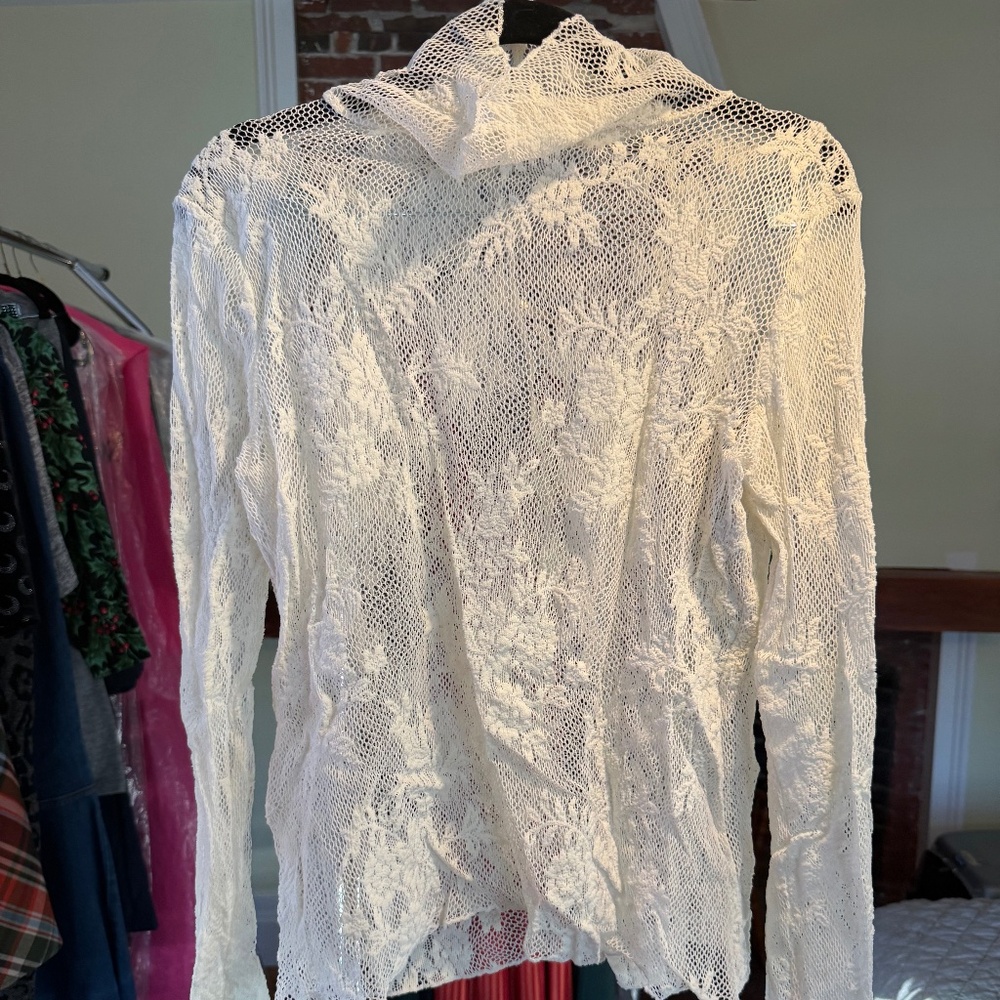 Free People White Layering Top